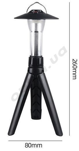 Ліхтар для кемпінгу,USB, 3 режими, тринога 6165 фото