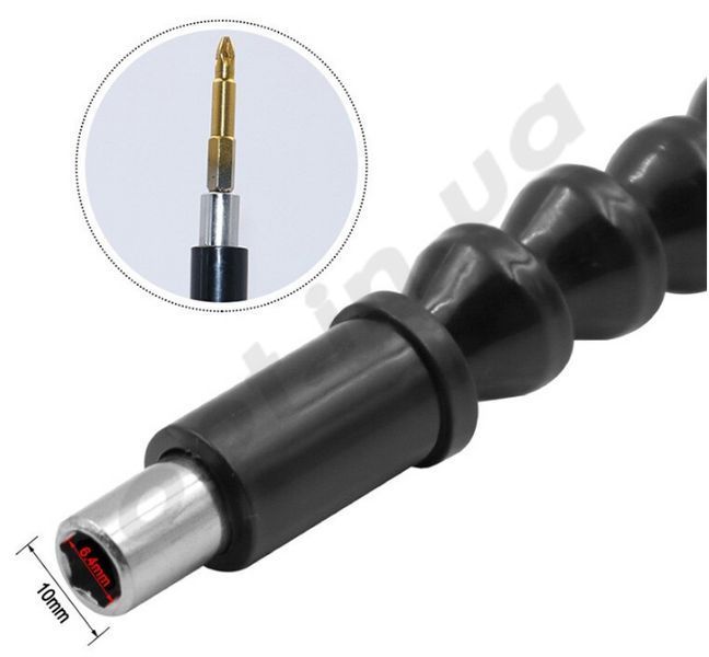 Подовжувач гнучкий для біт, 300 мм (чорн.) 51661 фото
