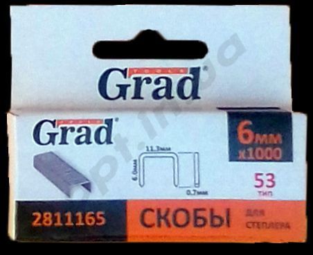 Скоби 6*11,3 мм (1000 шт.) 47235 фото