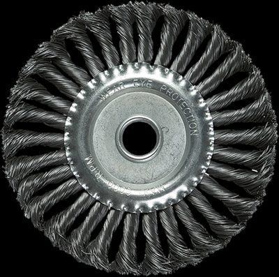 Щітка для КШМ, 175 мм, 22,2 мм, плоска кручена 53841 фото