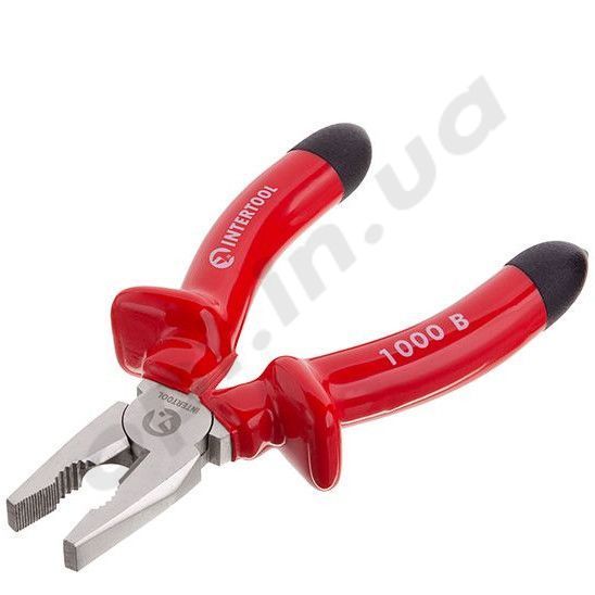 Плоскогубці 200 мм діелектричні CrV Intertool (NT-0314) 525692 фото