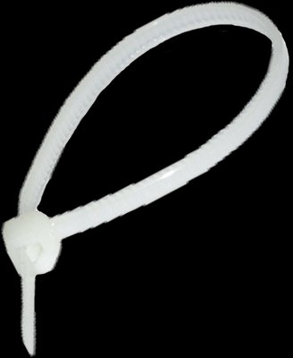 Стяжка нейлон біла 2,5*100 мм 1568 фото