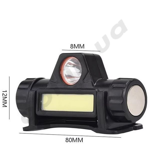 Ліхтарик на голову, XPE+COB, магніт, USB, (BL-872) 6155 фото