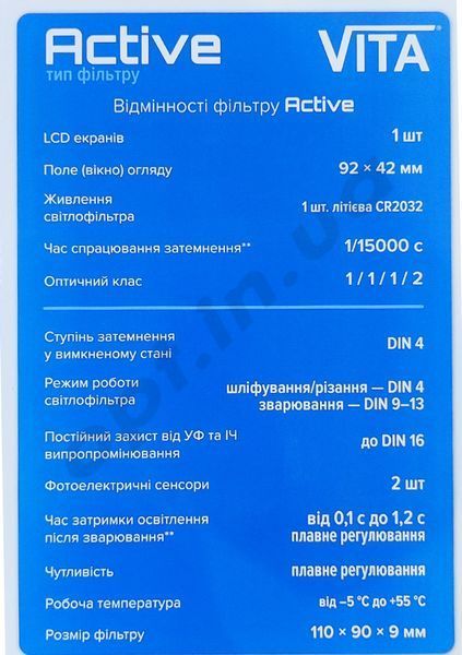 Маска зварювальника "Хамелеон" (Vita WH-7001) 31902 фото
