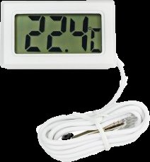 Термометр електронний з виносним датчиком, білий 5762 фото