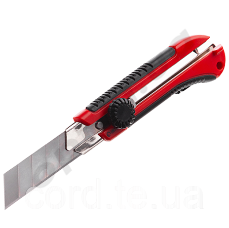 Ніж мет. з гвинтовим фіксатором, 25 мм, "Intertool" 50219 фото