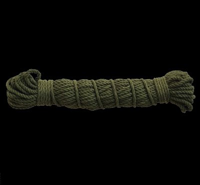 Мотузка кручена бавовняна Ø 3,0 мм * 20 м зелена 0678 фото