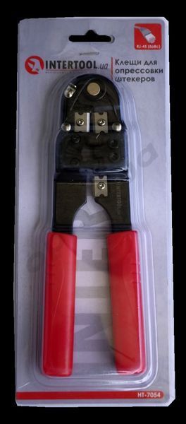 Кліщі для обтиску штекерів (RJ-45) Intertool (HT-7054) 52670 фото