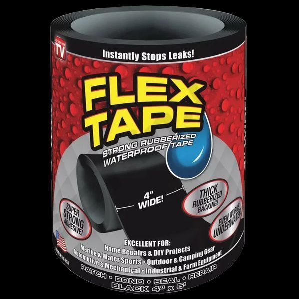 Стрічка водонепроникна ізоляційна Flex Tape 10х150 см 36010 фото