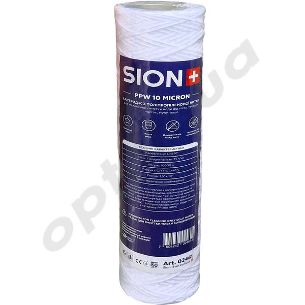 Фільтр шнурковий, 170 г, 10 мкм, "Sion" // Швейцарія 32055 фото