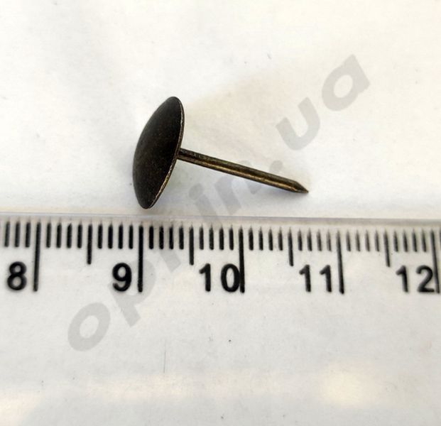 Цвяшки 11*20мм (70 г) "Декор латунь" (короб.) 47146 фото