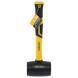 Киянка гумова чорна 450 г комбінована ручка 52094 фото 2